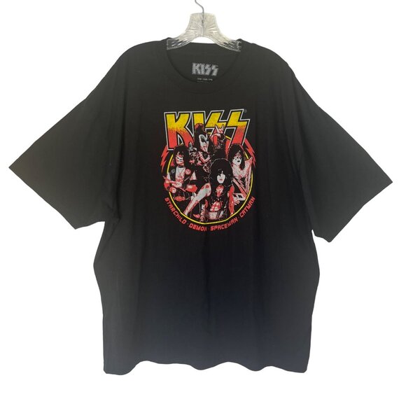 Kiss Band Concert Tshirt Mens Black Crew Neck Size 3XB - Picture 1 of 6